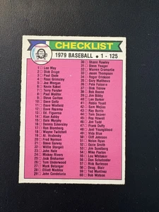 1979 OPC Baseball # 121 Checklist Unmarked NRMT SHARP - Picture 1 of 2