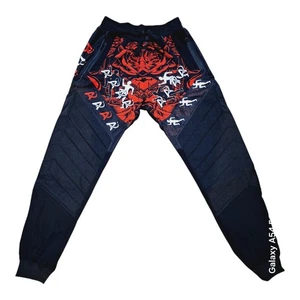 Paintball Jogger Pants with Built-In Knee Pads and Breathable Mesh-LARGE-RED - Picture 1 of 10