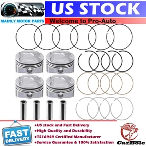 Kit de anillo de pistón de gran tamaño +0,20 pulgadas para Hyundai Veloster Accent Kia Rio Soul 1,6 L - Imagen 1 de 9