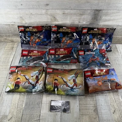LEGO Marvel Super Heroes Guardians 30449 30451 30450 30454 30525 Lot of 9 - Image 1 of 3