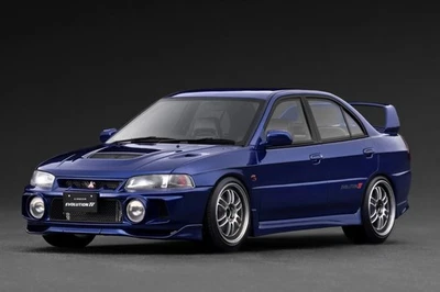 Modelo De Encendido IG3784 1/18 Mitsubishi LANCER EVOLUTION Ⅳ CN9A Azul Oscuro - Imagen 1 de 2