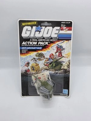 1987 Hasbro GI Joe Pacote de Ação Antiaérea Motorizado Novo MOSC - Imagem 1 de 2