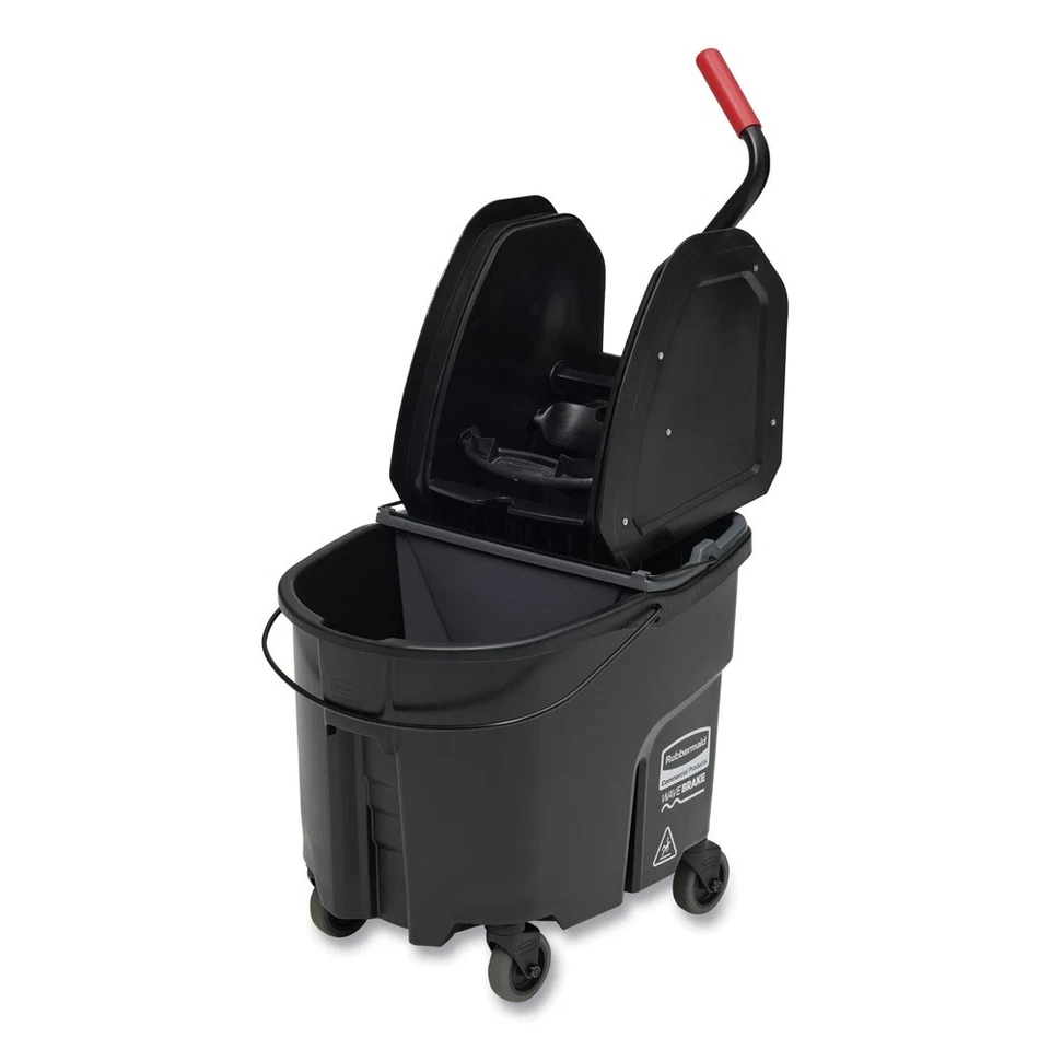 Rubbermaid Commercial FG1863898 35 qt. Combo de prensa descendente WaveBrake 2.0 - BK nuevo Foto 1 de 4