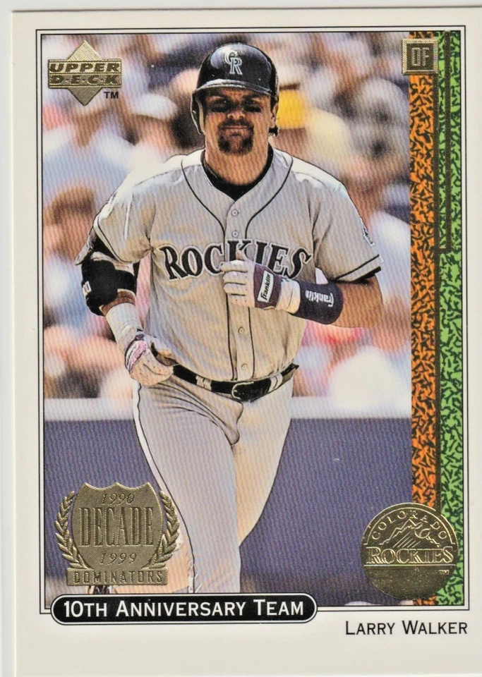 1999 Upper Deck  Colorado Rockies Larry Walker #X29 - 10th Anniversary Team SP - Image 1 of 1