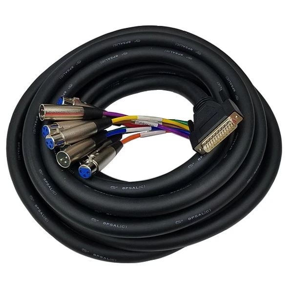 Cable Up CU/AES825 26' D-SUB 25 Male to XLR Male & Female Audio Snake - Image 1 of 1