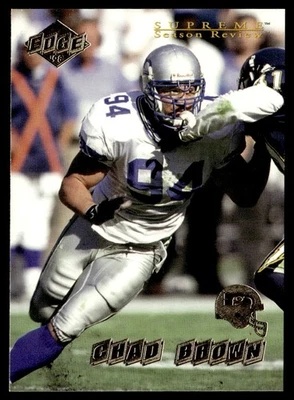1998 Collector's Edge Supreme Season Review Chad Brown Seattle Seahawks #167 - Image 1 of 2
