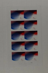 US SCOTT 4953 PANE 10 PATRIOTIC WAVE $1.00 STAMPS MNH - Picture 1 of 1