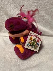 NEW EYEBALL ANIMATION HAND PUPPET MONSTER "RED" FEATHER HAIR PLUSH FLOATING EYES - Picture 1 of 15