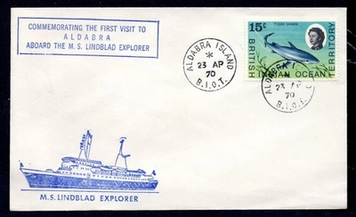 Territorio Británico del Océano Índico - 1970 MS Lindblad Explorer primera visita cubierta Foto 1 de 2