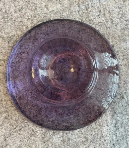 Fire & Light Amethyst Recycled Glass Pillar Candle Plate - Picture 1 of 10