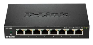 D-Link DGS-108 - Switch Black - Picture 1 of 6