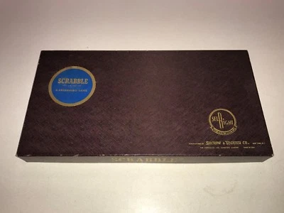 Vintage Scrabble Game 1953 Complete Crossword Game Selchow & Righter - Image 1 of 4