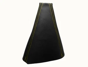 Manguito de cambios amarillo cuero auténtico bolsa de cambios para KIA PICANTO 2003-2011 - Imagen 1 de 1