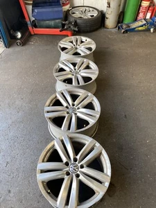 5xGenuine VW Kansas Alloy Wheel ET44 8Jx18 3AA601025H Passat /CC/Caddy - Picture 1 of 11