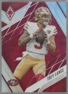 2022 Panini Phoenix Trey Lance #56 Rosso/250 Color Match San Francisco 49ers - Foto 1 di 4