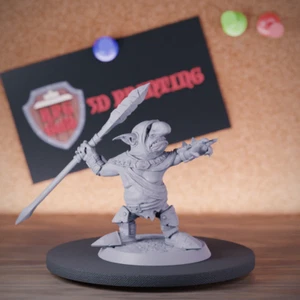 Goblin Spearman Werfer Miniatur Monster Dungeons and Dragons Mini DnD 5e TTRPG - Bild 1 von 8