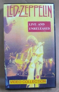 LED ZEPPELIN, LIVE AND UNRELEASED, LIVE CONCERT VIDEO CASSETTE - Picture 1 of 3