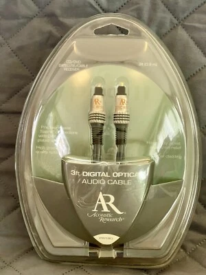 Acoustic Research proseries ll PR180 3ft Optical Digital Cable Toslink connector - Image 1 of 4