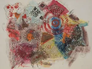 Original Collage Unikat, lichtechte Acrylfarbe Leinwand auf Keilrahmen - Bild 1 von 9