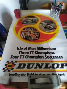 isle of man/Dunlop tt poster 3x2 Foot - Picture 1 of 8