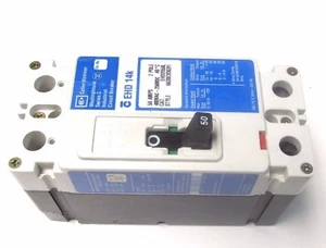 Cutler-Hammer EHD 14k Cir Breaker 2P, 480VAC, 50A Cat# EHD2050L (Chip) .. UD-34 - Picture 1 of 4