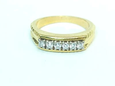 Bright Diamond 0.24ctw 18k Yellow Gold Ring Size 6 - Image 1 of 4