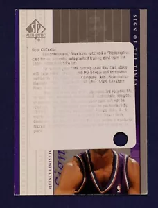 1999-00 SP Authentic Sign of the Times REDEMPTION ONLY #QL Quincy Lewis - Bild 1 von 2