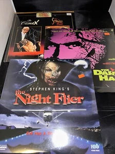 Stephen King’s The Night Flier, Dark Half And The Climax Laserdiscs All New !! - Picture 1 of 6