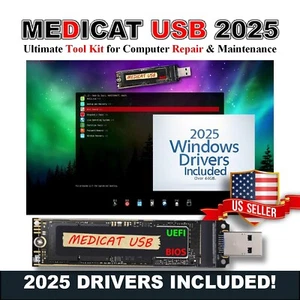 MediCat USB • PC Repair Toolkit • 2025 Drivers • 44GB Driver Installer Included! - Picture 1 of 10