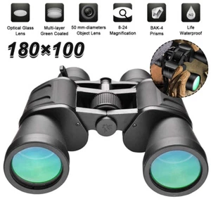 Military Zoom Powerful Binoculars Day/Night Handheld Optics Telescope 180 X100HD - Picture 1 of 15