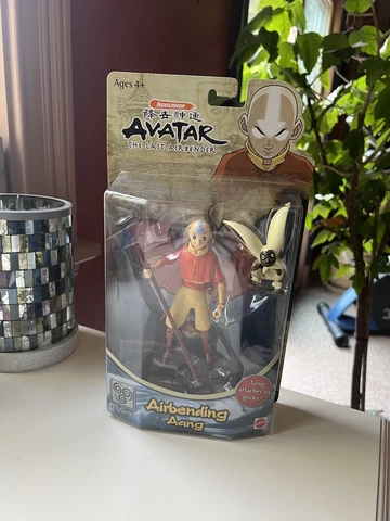 Avatar The Last Airbender Airbending Aang Action Figure 2006 Mattel NIB Cover