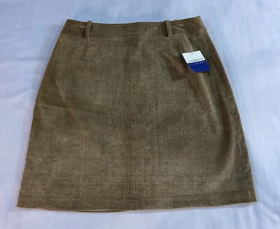 Falda deportiva de pana Liz Claiborne Liz tostada para mujer talla 14 nueva con etiquetas Foto 1 de 4