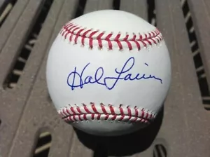 HAL LANIER AUTOGRAFIADO OFICIAL DE LAS GRANDES LIGAS DE BÉISBOL - S.F. GIGANTES - Imagen 1 de 3