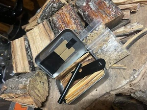 Fire starter Kit — Striker, Ferro Rod, Tender and Fatwood **Best Deal On eBay!! - Picture 1 of 8