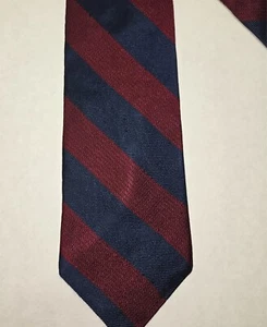 Mark Pendleton Repp Tie Blue with Red Stripes 100% Silk Made in the USA 57.5"x4" - Picture 1 of 4