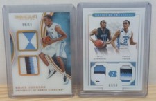 2016 National Treasures Collegiate Dual Patch Brice Johnson Marcus Paige /10 UNC