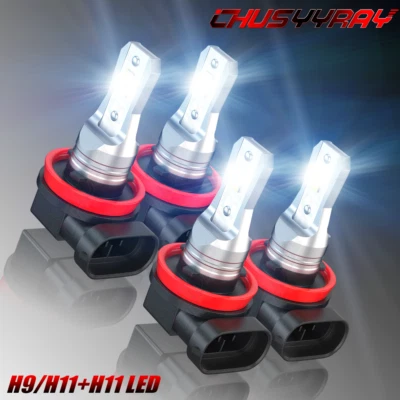 For Chevy Impala 2006 2007 2008-2013 Combo 4X 6000K LED Headlights Hi-Low Bulbs - Image 1 of 4
