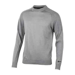 Nike Tiger Woods TW Men's Knit Golf Sweater Dust Grey Size XL CU9782-003 - Picture 1 of 7