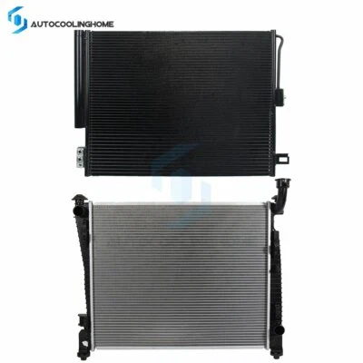 Radiador y condensador de aire acondicionado para 11-14 Dodge Durango 2011-2016 Jeep Grand Cherokee Foto 1 de 4
