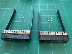 2 x HP HOT -SWAP DRIVE CADDY / TRAY FOR G5 G6 G7 571516-001 464507-001 335537 - Picture 1 of 5