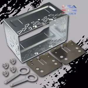 Replacement Double DIN Kit Car Stereo Radio Sleeve Cage Box universal unit USA - Picture 1 of 1