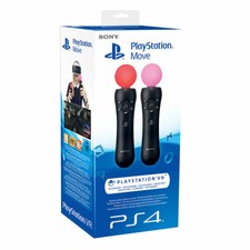 GENUINE SONY PLAYSTATION MOVE MOTION CONTROLLERS TWIN PACK PSVR VR PS4 FREE POST