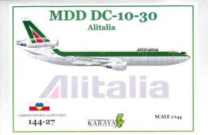 KIT EDICIÓN LIMITADA Karaya Models 1/144 DOUGLAS DC-10-30 Alitalia Airlines - Imagen 1 de 5
