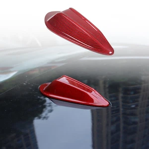 Red Carbon Fiber Shark Fin Antenna Cover Trim For BMW 3 Series 2023-2024 - Picture 1 of 10