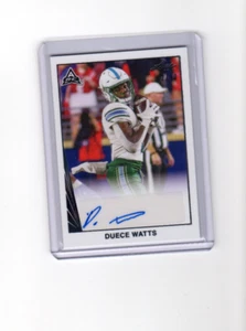 2021 Leaf Memories Black Autographs Duece Watts ARC Rookie Auto 2/10 - Picture 1 of 1