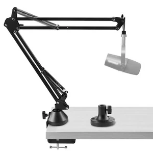 Geekria Microphone Boom Arm Mount for Shure MV88+, SM7B, MV7, MV7X, SM58, SM57 - Picture 1 of 6
