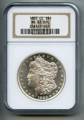 1882 CC Morgan Silver Dollar NGC MS 63 DPL (DMPL) - Image 1 of 4