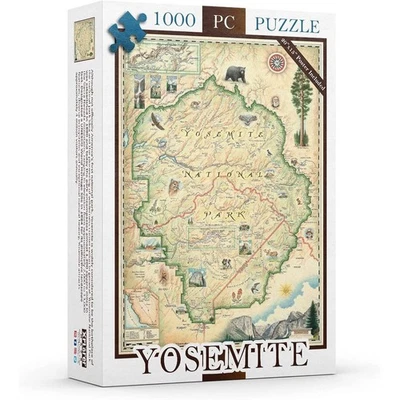 Yosemite National Park 1000 Piece Jigsaw Puzzle Xplorer Maps New - Image 1 of 2