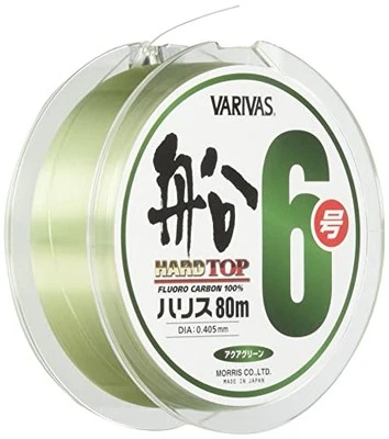VARIVAS Hard Top Boat Line Fluorocarbon 80m #6 Aqua GreenNUEVO - Imagen 1 de 2