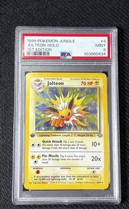 Pokémon Jolteon 4/64 Jungle 1st Edition Holo Rare PSA 9 Mint! - Picture 1 of 6